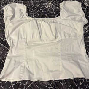 Pinup Couture Classic White Blouse 3xl